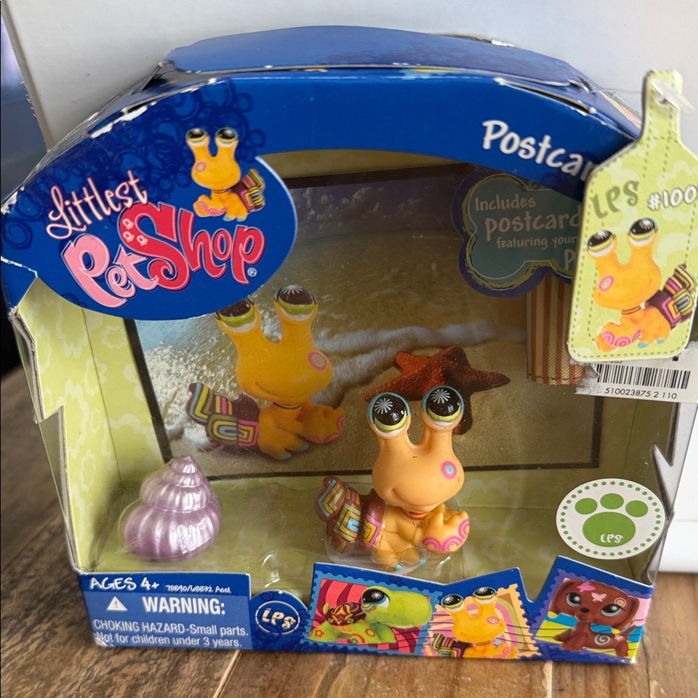2008 Retired Littlest Pet Shop Postcard Pets #1008 Hermit Crab